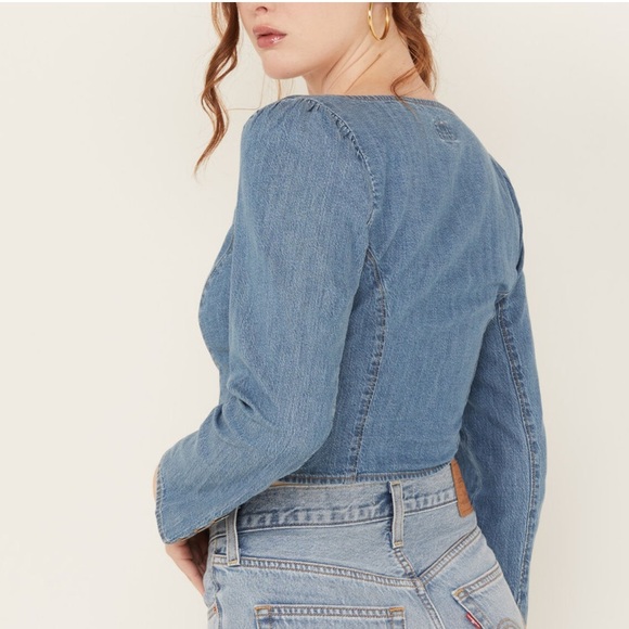 LEVI'S WOMEN'S  LONG SLEEVE DENIM SHIRT - Picture 3 of 3